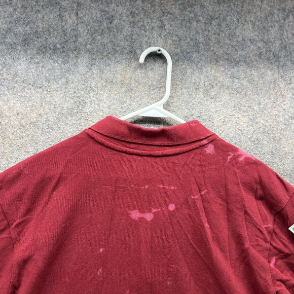 Robe Di Kappa Roma Polo Shirt Mens XL Maroon Italy Flag Soccer Chenille - Picture 3 of 11